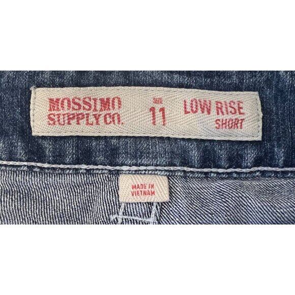 Mossimo Low Rise Denim Jean Shorts Size 11 Blue - Picture 8 of 8